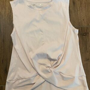 Apana Cream Sleeveless Tie Front Tank Top